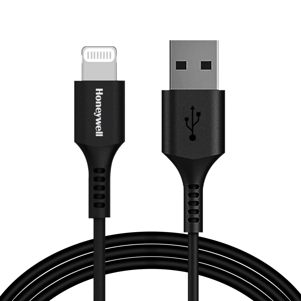 Honeywell Apple Lightning Sync and Charge Cable-Black